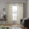 Rideau à Galon Fronceur FILICO Blanc Cassé Et Sauge
