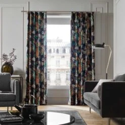 Rideau à Galon Fronceur GUALPA Bleu Nuit -Maison Linge Magasin rideau a galon fronceur GUALPA 006655 Z5 4