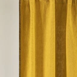 Rideau à Galon Fronceur NINO Ocre Et Feston Noir -Maison Linge Magasin rideau a galon fronceur NINO 007352 J18FG 7