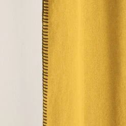 Rideau à Galon Fronceur NINO Ocre Et Feston Noir -Maison Linge Magasin rideau a galon fronceur NINO 007352 J18FG 8