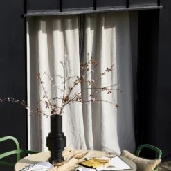 Rideau à Galon Fronceur NINO Ficelle Et Feston Noir -Maison Linge Magasin rideau a galon fronceur NINO 007352 N4FG 2