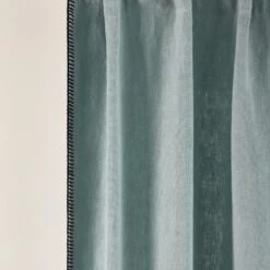 Rideau à Galon Fronceur NINO Vert De Gris Et Feston Noir -Maison Linge Magasin rideau a galon fronceur NINO 007352 V4FG 7