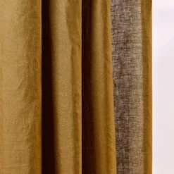 Rideau à Oeillets Noirs CARLINA Bronze Et Bourdon Noir -Maison Linge Magasin rideau a oeillets noirs CARLINA 006498 M8G 7