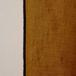 Rideau à Oeillets Noirs CARLINA Bronze Et Bourdon Noir -Maison Linge Magasin rideau a oeillets noirs CARLINA 006498 M8G 8