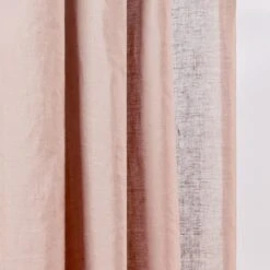 Rideau à Oeillets Noirs CARLINA Rose Poudré Et Bourdon Noir -Maison Linge Magasin rideau a oeillets noirs CARLINA 006498 RG 7