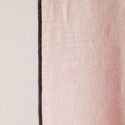 Rideau à Oeillets Noirs CARLINA Rose Poudré Et Bourdon Noir -Maison Linge Magasin rideau a oeillets noirs CARLINA 006498 RG 8