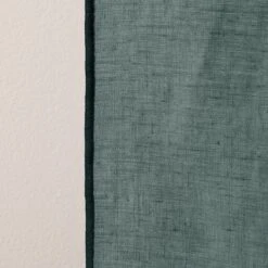 Rideau à Oeillets Noirs CARLINA Vert De Gris Et Bourdon Noir -Maison Linge Magasin rideau a oeillets noirs CARLINA 006498 V4G 8