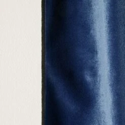 Rideau à Oeillets Noirs DARIO Bleu Nuit Et Bourdon Noir -Maison Linge Magasin rideau a oeillets noirs DARIO 008421 B20G 8