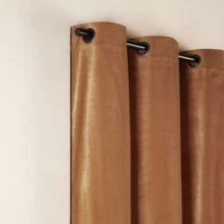 Rideau à Oeillets Noirs DARIO Camel Et Bourdon Noir 13 Rideau à Oeillets Noirs DARIO Camel Et Bourdon Noir -Maison Linge Magasin rideau a oeillets noirs DARIO 008421 M9G 5