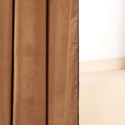 Rideau à Oeillets Noirs DARIO Camel Et Bourdon Noir 15 Rideau à Oeillets Noirs DARIO Camel Et Bourdon Noir -Maison Linge Magasin rideau a oeillets noirs DARIO 008421 M9G 7