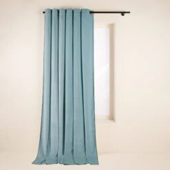 Rideau à Oeillets Noirs DARIO Topaze Et Bourdon Noir -Maison Linge Magasin rideau a oeillets noirs DARIO 008421 V2G 4