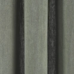 Rideau à Oeillets Noirs NINO Kaki Grisé Et Feston Noir -Maison Linge Magasin rideau a oeillets noirs NINO 006467 GVFG 8