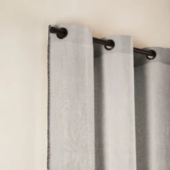 Rideau à Oeillets Noirs NINO Ficelle Et Feston Noir -Maison Linge Magasin rideau a oeillets noirs NINO 006467 N4FG 5 d6f870d6 c361 4058 b720 ff56584c29c3