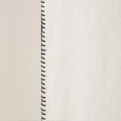 Rideau à Oeillets Noirs NINO Blanc Minéral Et Feston Noir 17 Rideau à Oeillets Noirs NINO Blanc Minéral Et Feston Noir -Maison Linge Magasin rideau a oeillets noirs NINO 006467 WFG 7