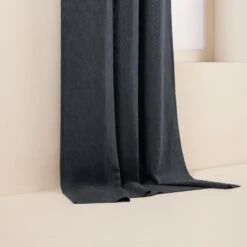 Rideau à Oeillets Argentés AUBIN Gris Foncé -Maison Linge Magasin rideau a oeillets AUBIN 005259 G9 6