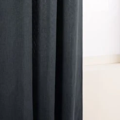 Rideau à Oeillets Argentés AUBIN Gris Foncé -Maison Linge Magasin rideau a oeillets AUBIN 005259 G9 7