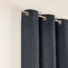Rideau à Oeillets Argentés AUBIN Gris Foncé