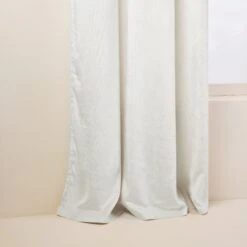 Rideau à Oeillets Argentés BAZYL Ivoire -Maison Linge Magasin rideau a oeillets BAZYL 008277 N1 6