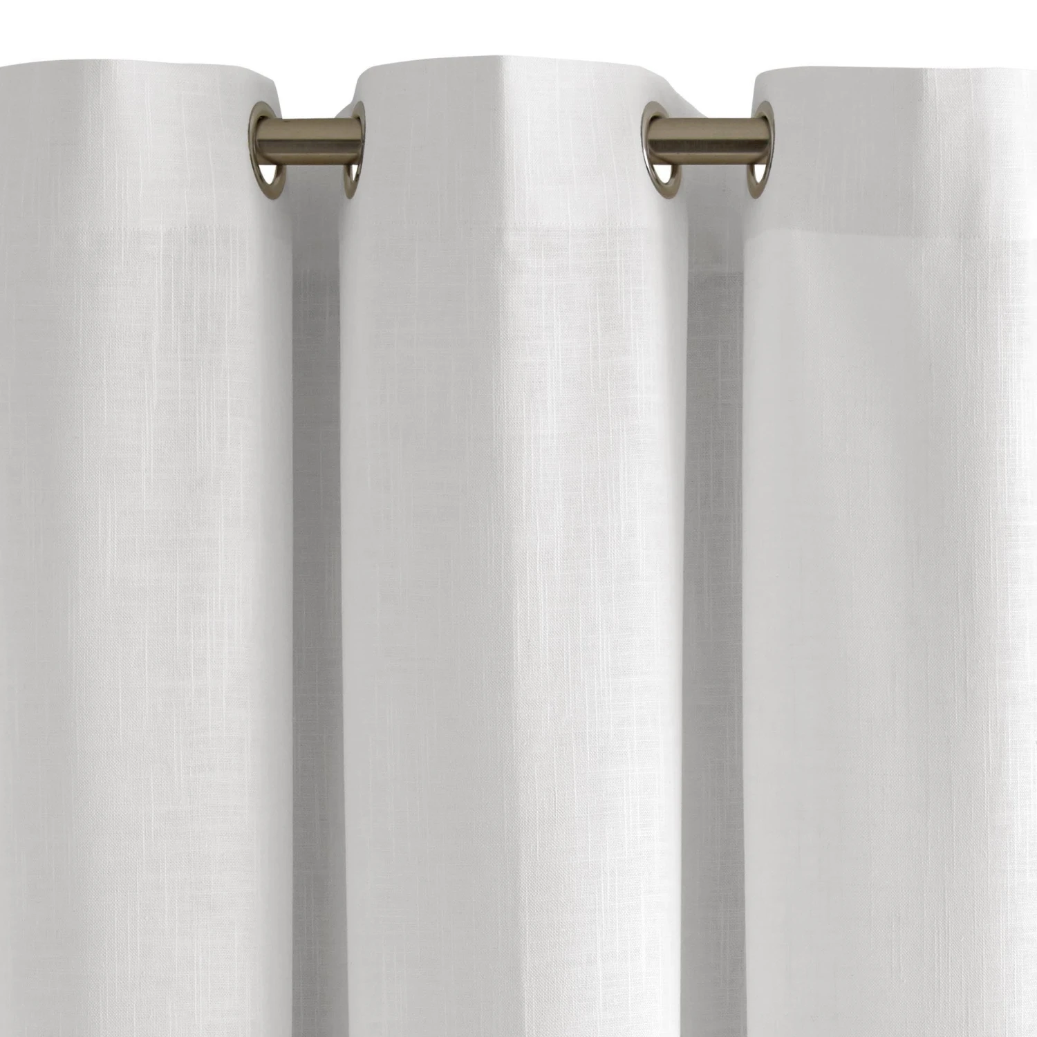 Rideau à Oeillets Argentés BELLAVISTA Blanc 8 Rideau à Oeillets Argentés BELLAVISTA Blanc – Image 8