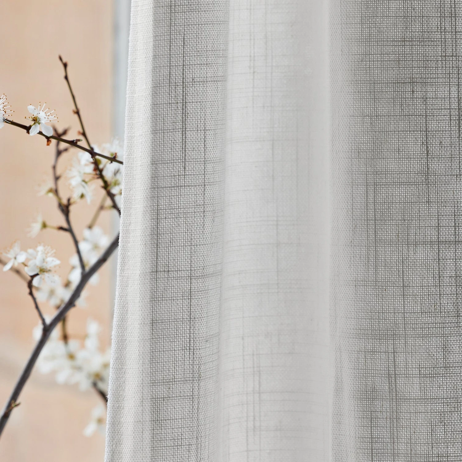 Rideau à Oeillets Argentés BELLAVISTA Blanc 1 Rideau à Oeillets Argentés BELLAVISTA Blanc