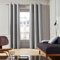 Rideau à Oeillets Argentés COCONUT Perle -Maison Linge Magasin rideau a oeillets COCONUT 003512 G1 4