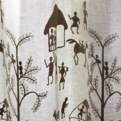 Rideau à Oeillets Argentés KANOUR Naturel Et Beige -Maison Linge Magasin rideau a oeillets KANOUR 008151 N2 3