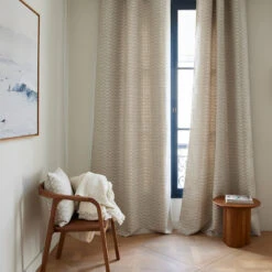 Rideau à Oeillets Argentés KAPLAN Ivoire Et Naturel 9 Rideau à Oeillets Argentés KAPLAN Ivoire Et Naturel -Maison Linge Magasin rideau a oeillets KAPLAN 009073 WN 1