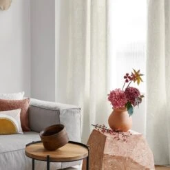 Rideau à Oeillets Argentés LEONARD Ivoire 9 Rideau à Oeillets Argentés LEONARD Ivoire -Maison Linge Magasin rideau a oeillets LEONARD 008085 N1 1