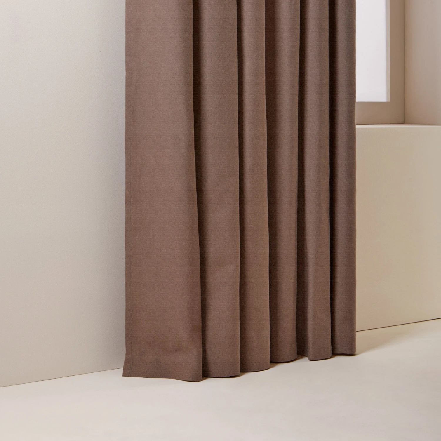 Rideau à Oeillets Argentés LORCA Gris Taupe 5 Rideau à Oeillets Argentés LORCA Gris Taupe – Image 5