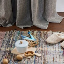 Rideau à Oeillets Argentés NATALI Pétale Chiné -Maison Linge Magasin rideau a oeillets NATALI 008172 NR 3