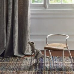 Rideau à Oeillets Argentés NATALI Pétale Chiné -Maison Linge Magasin rideau a oeillets NATALI 008172 NR 9