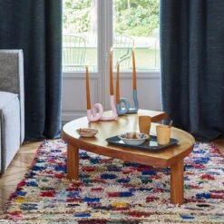 Rideau à Oeillets Argentés ORSSO Pétrole Chiné -Maison Linge Magasin rideau a oeillets ORSSO 008214 B 10