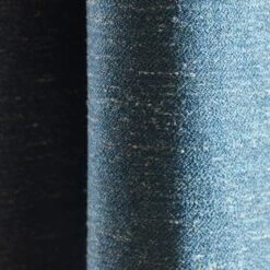 Rideau à Oeillets Argentés ORSSO Pétrole Chiné -Maison Linge Magasin rideau a oeillets ORSSO 008214 B 5