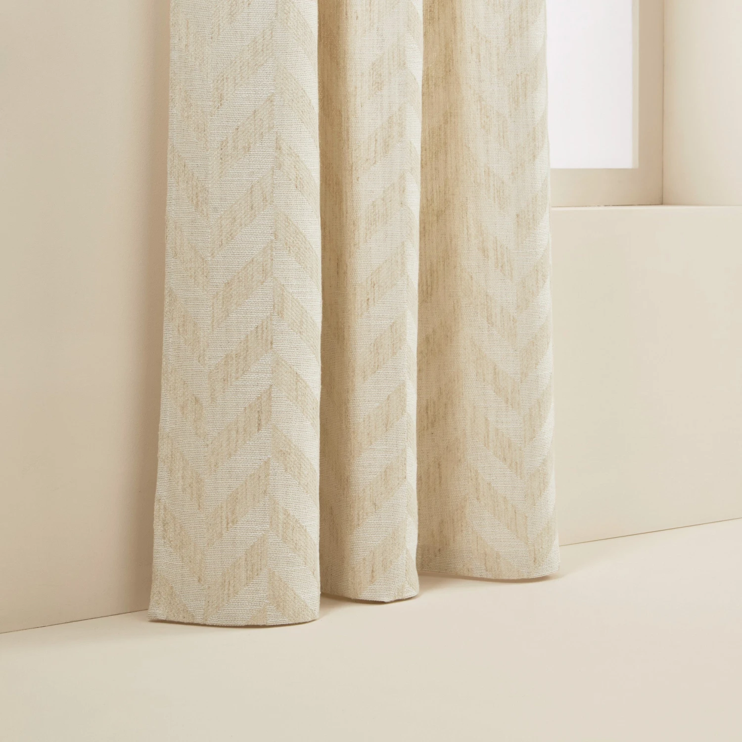 Rideau à Oeillets Argentés TOBIAS Ivoire 8 Rideau à Oeillets Argentés TOBIAS Ivoire – Image 8