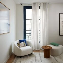 Rideau à Passants CELESTINA Ivoire -Maison Linge Magasin rideau a passants CELESTINA 009010 N1 1