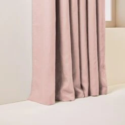 Rideau Oeillets Doublé Occultant CARLINA Rose Poudré -Maison Linge Magasin rideau oeillets double occultant CARLINA 006200 R 6