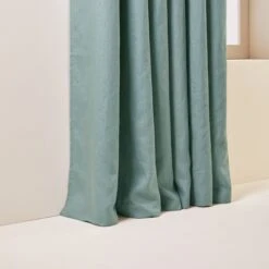 Rideau Oeillets Doublé Occultant CARLINA Vert De Gris -Maison Linge Magasin rideau oeillets double occultant CARLINA 006200 V4 6