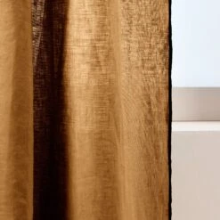 Rideau Panneau CARLINA Bronze Et Bourdon Noir -Maison Linge Magasin rideau panneau CARLINA 006409 M8G 7