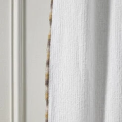 Rideau Panneau GHABY Blanc Et Bourdon En Dégradé -Maison Linge Magasin rideau panneau GHABY 008906 W 4