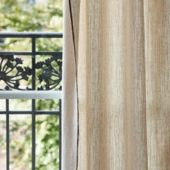 Rideau Panneau TOINON Naturel Et Bourdon Taupe -Maison Linge Magasin rideau panneau TOINON 008909 N2 4