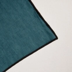 Serviette De Table CARLINA Pétrole Et Bourdon Noir -Maison Linge Magasin serviette de table CARLINA 006405 BVG 6