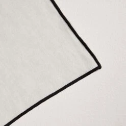 Serviette De Table CARLINA Calcaire Et Bourdon Noir -Maison Linge Magasin serviette de table CARLINA 006405 N2G 6