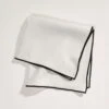 Serviette De Table CARLINA Calcaire Et Bourdon Noir