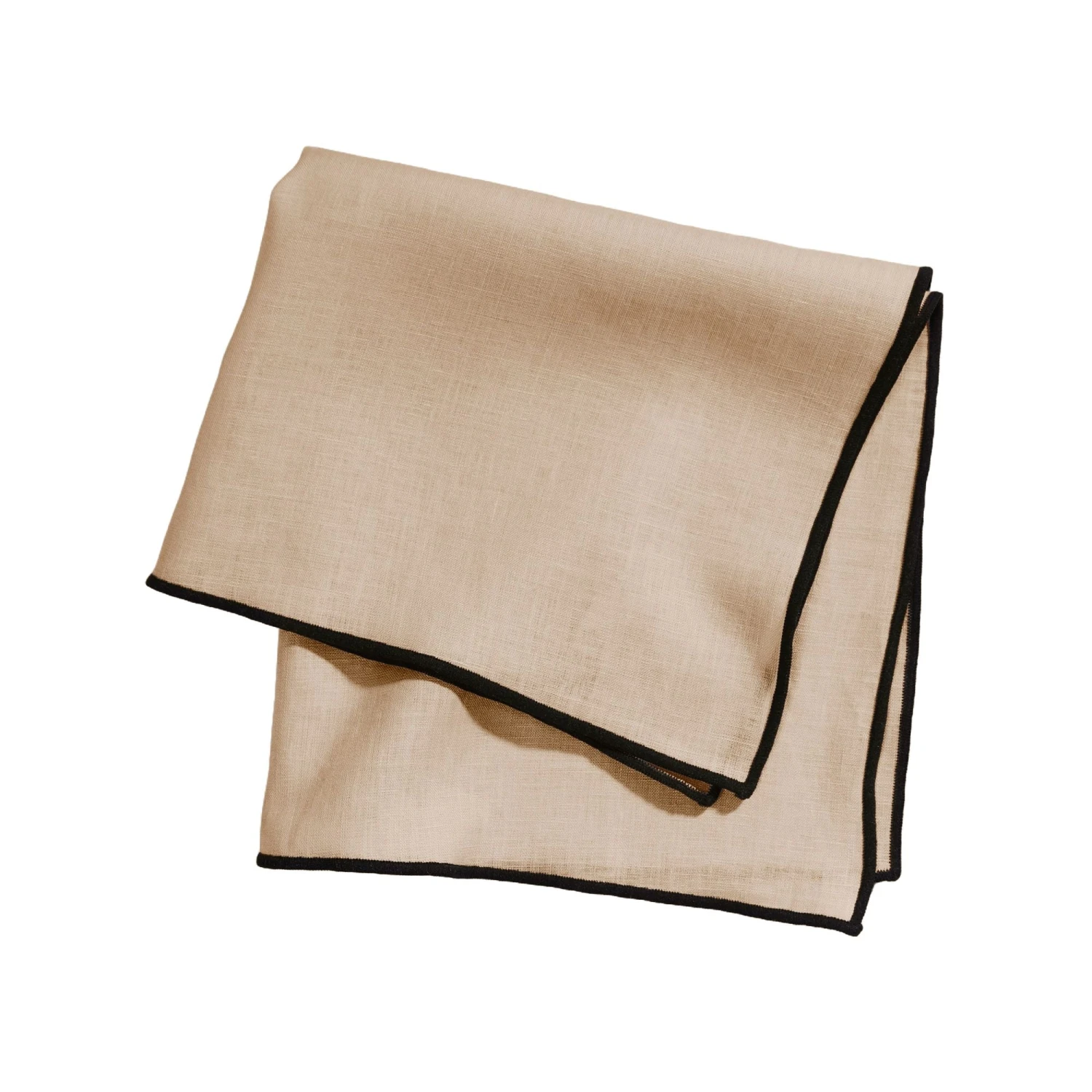 Serviette De Table CARLINA Sable Et Bourdon Noir 8 Serviette De Table CARLINA Sable Et Bourdon Noir – Image 8