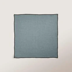 Serviette De Table CARLINA Vert De Gris Et Bourdon Noir -Maison Linge Magasin serviette de table CARLINA 006405 V4G 5