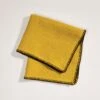 Serviette De Table NINO Ocre Et Feston Noir
