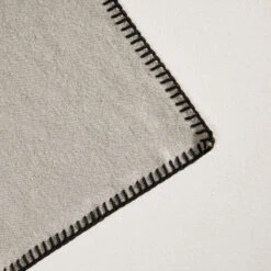 Serviette De Table NINO Ficelle Et Feston Noir -Maison Linge Magasin serviette de table NINO 007350 N4FG 6