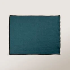 Set De Table CARLINA Pétrole Et Bourdon Noir -Maison Linge Magasin set de table CARLINA 006406 BVG 4