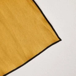 Set De Table CARLINA Ocre Et Bourdon Noir -Maison Linge Magasin set de table CARLINA 006406 J18G 5