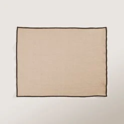 Set De Table CARLINA Sable Et Bourdon Noir